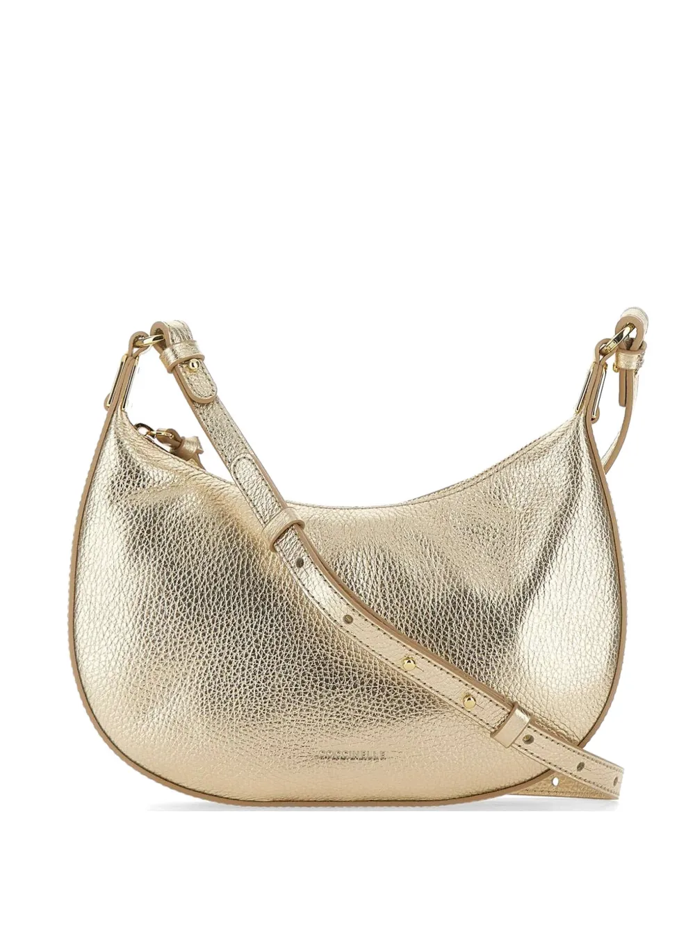 Coccinelle Fujiko pebbled leather shoulder bag - Oro