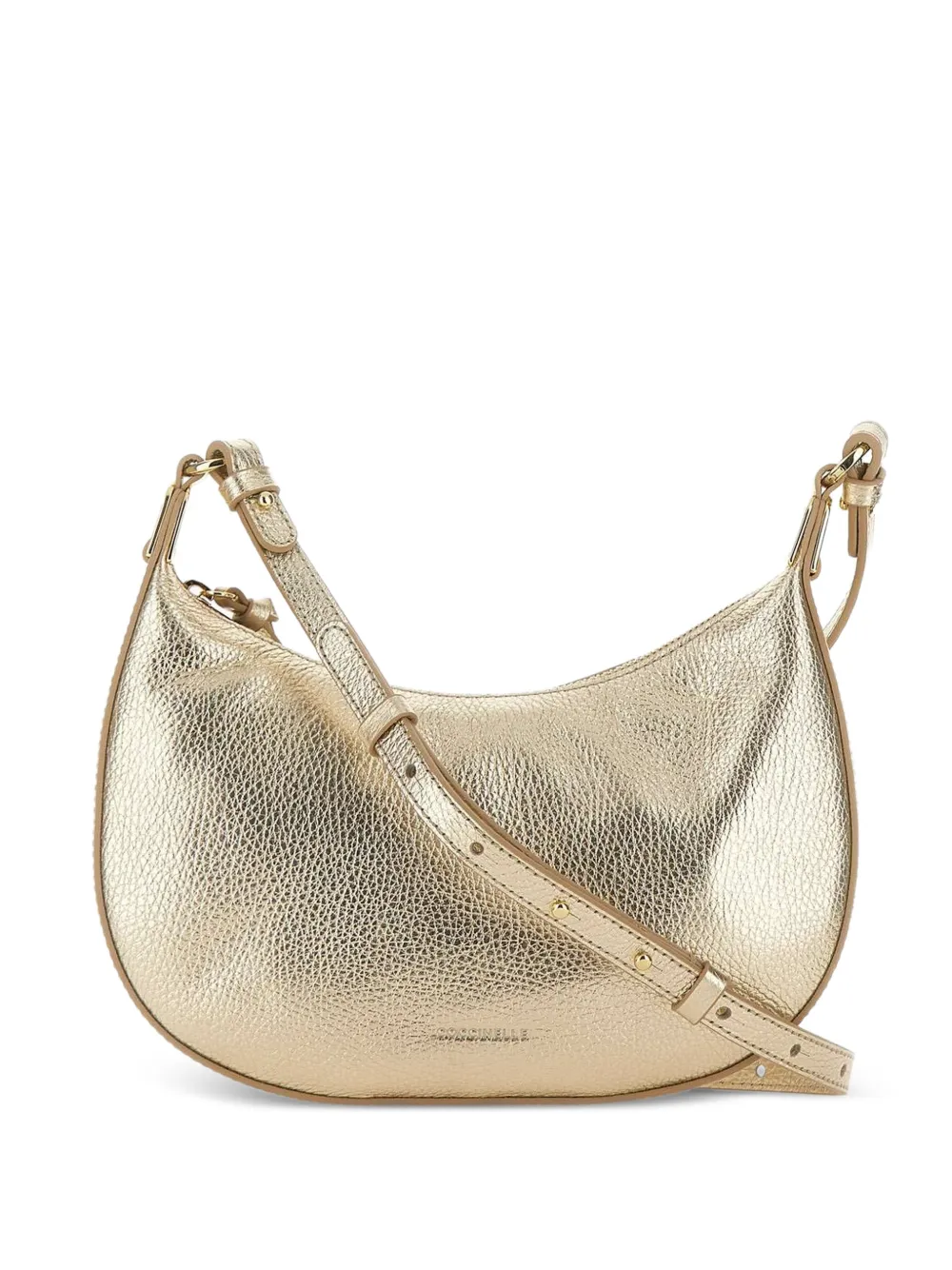 Coccinelle Fujiko pebbled leather shoulder bag - Oro