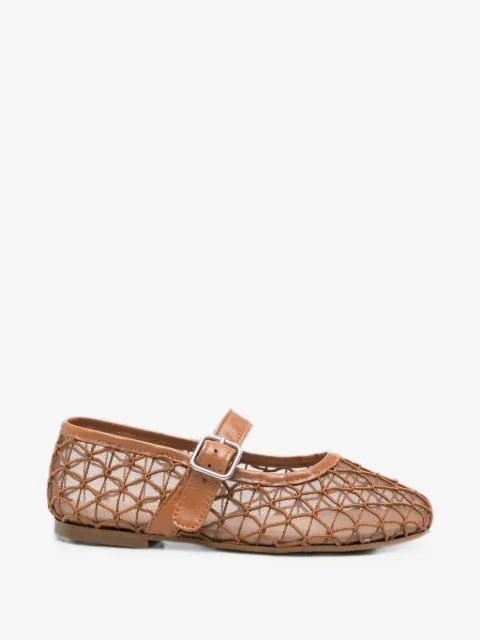 Eli1957 cage-detail buckle-strap ballet flats
