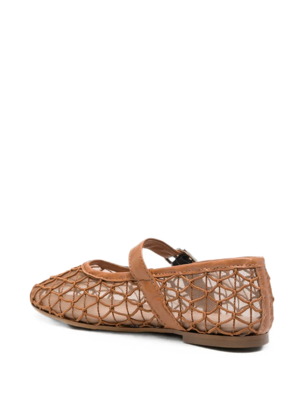 Eli1957 cage-detail buckle-strap ballet flats Bruin