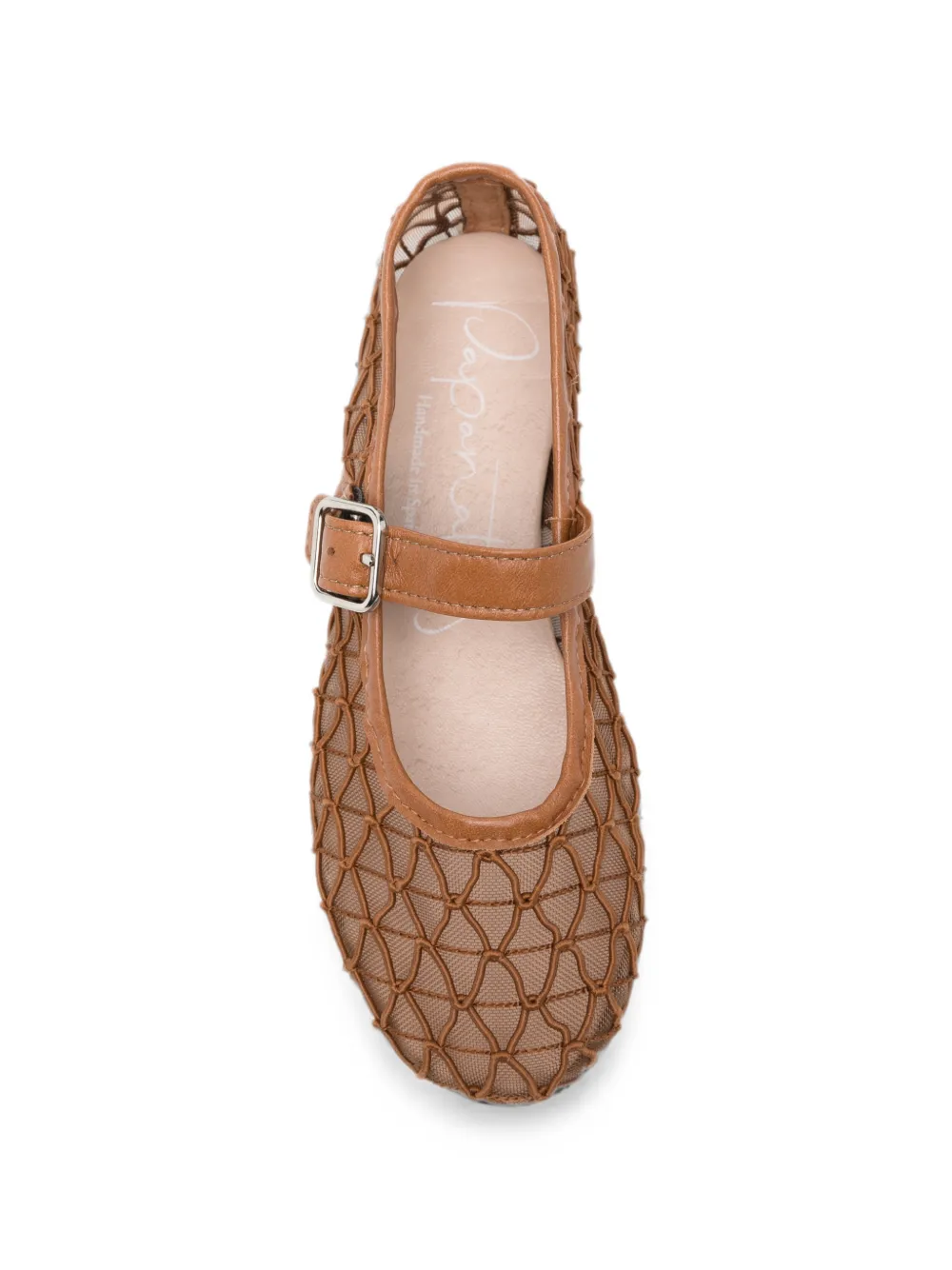 Eli1957 cage-detail buckle-strap ballet flats Bruin
