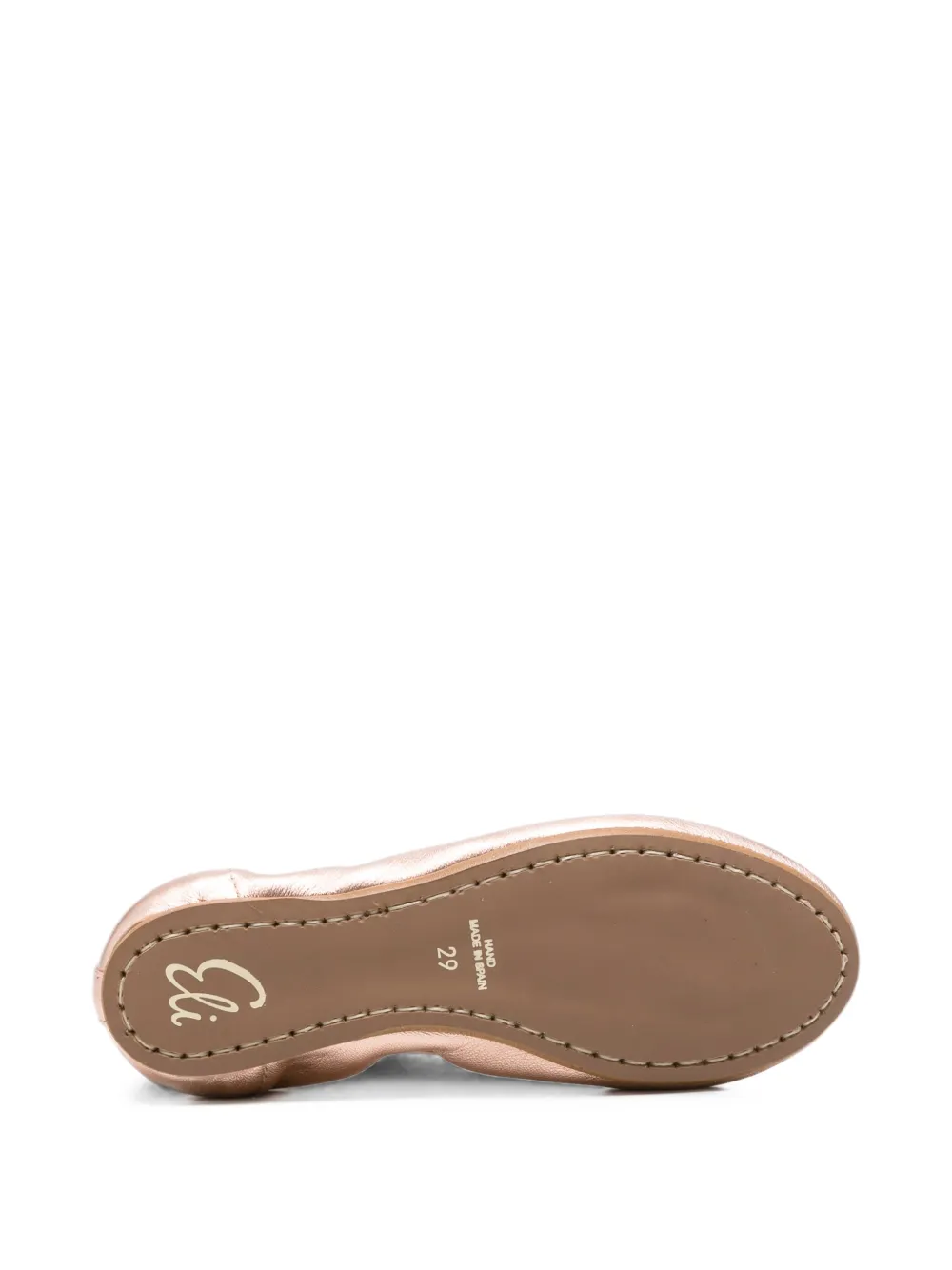 Eli1957 metallic tulle-tie ballet flats Roze