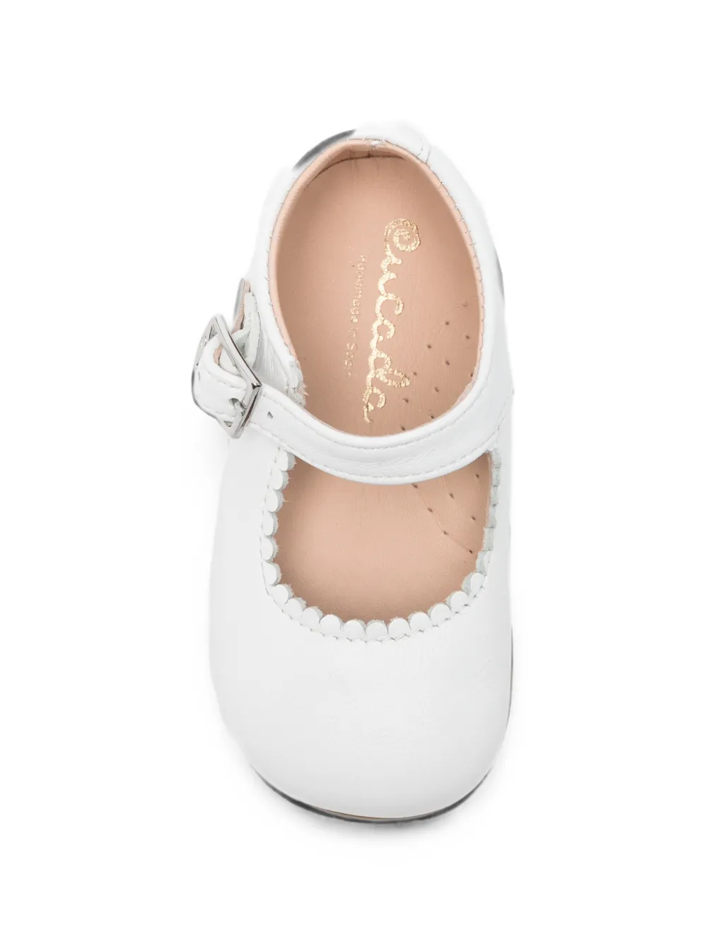 Eli1957 scalloped-trim buckle-fastening ballet flats Wit