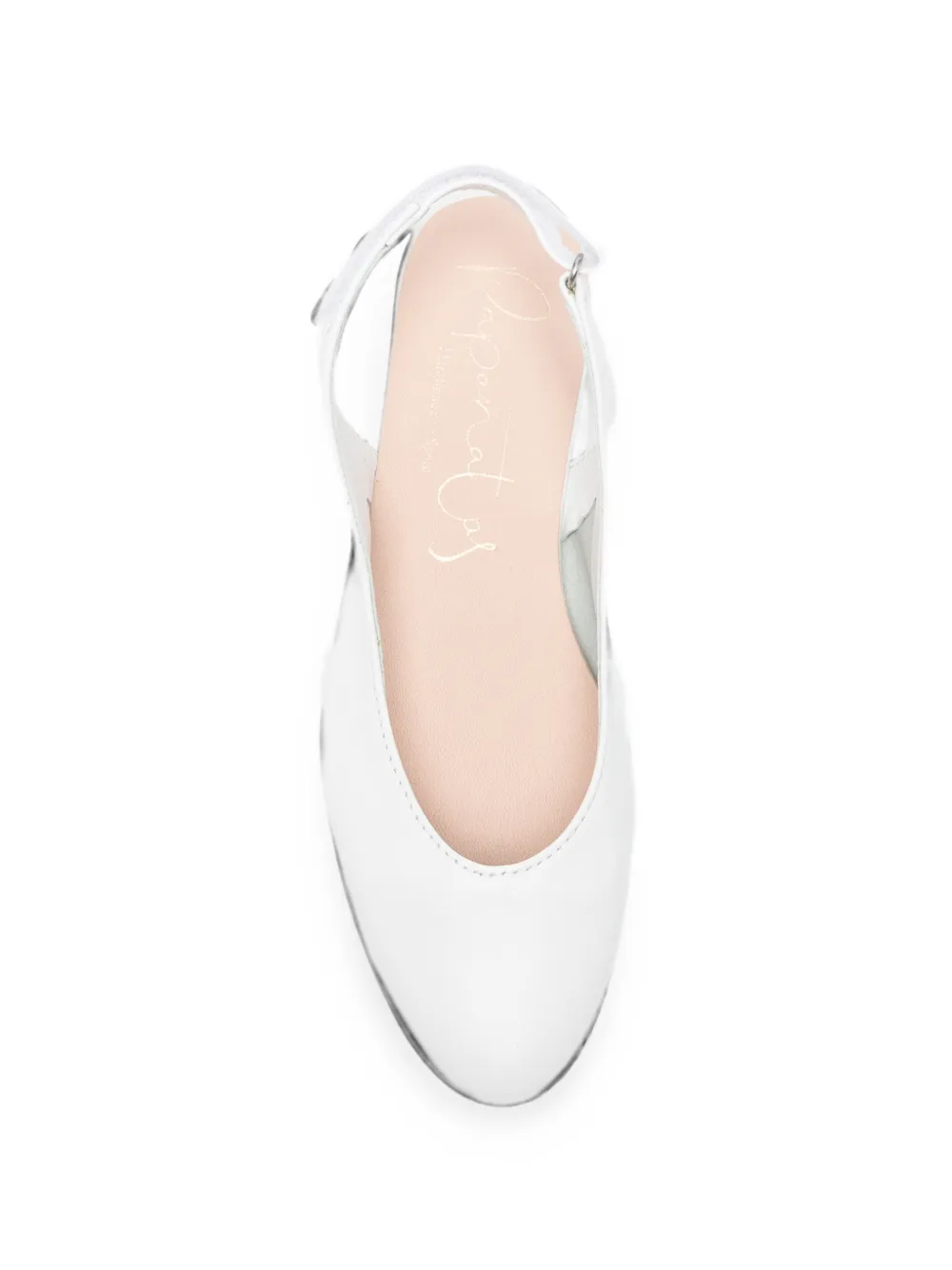 Eli1957 slingback leather ballet flats Wit