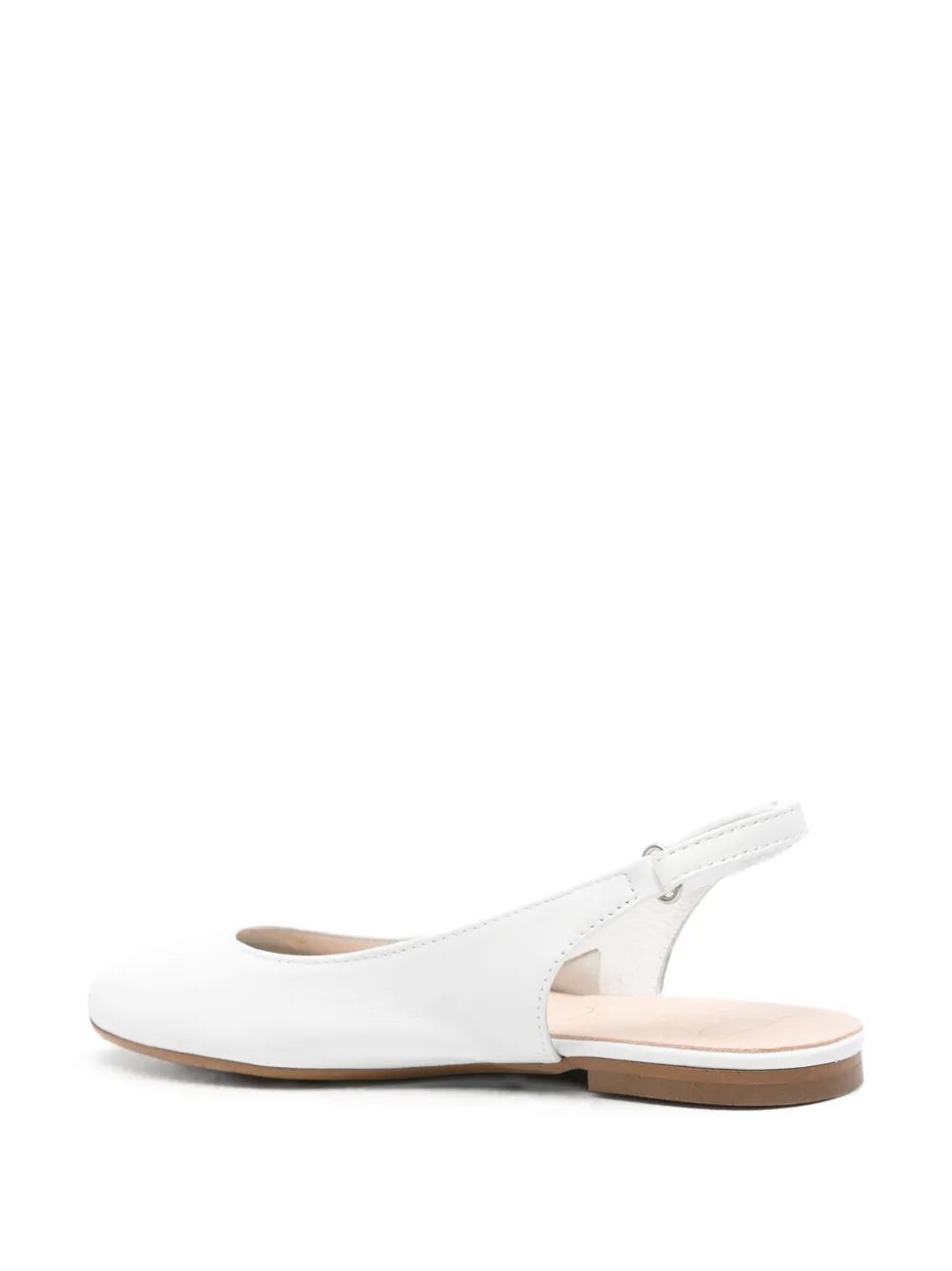 Eli1957 slingback leather ballet flats Wit