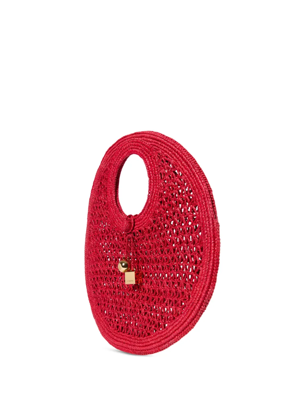 Jacquemus small woven tote bag - Rot