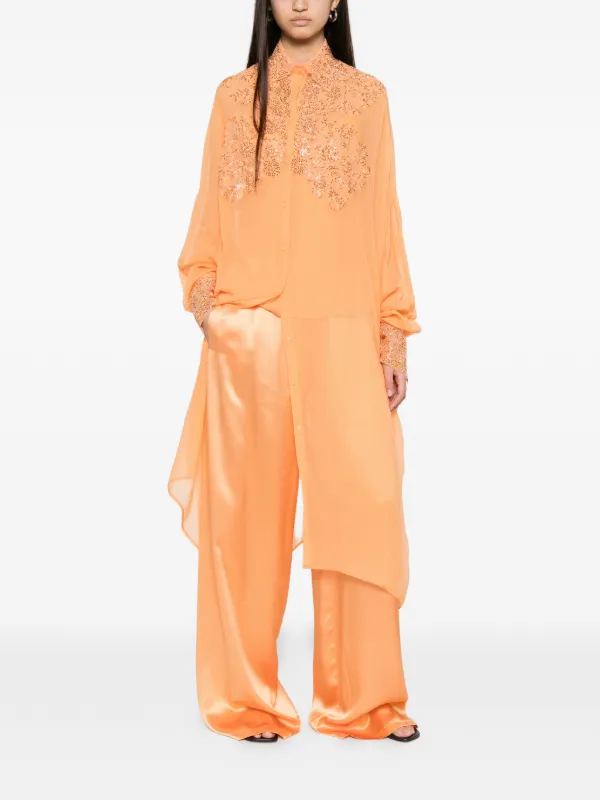 ermanno scervino sequin dress Ermanno Scervino Sequined Floral Embroidered Midi Dress