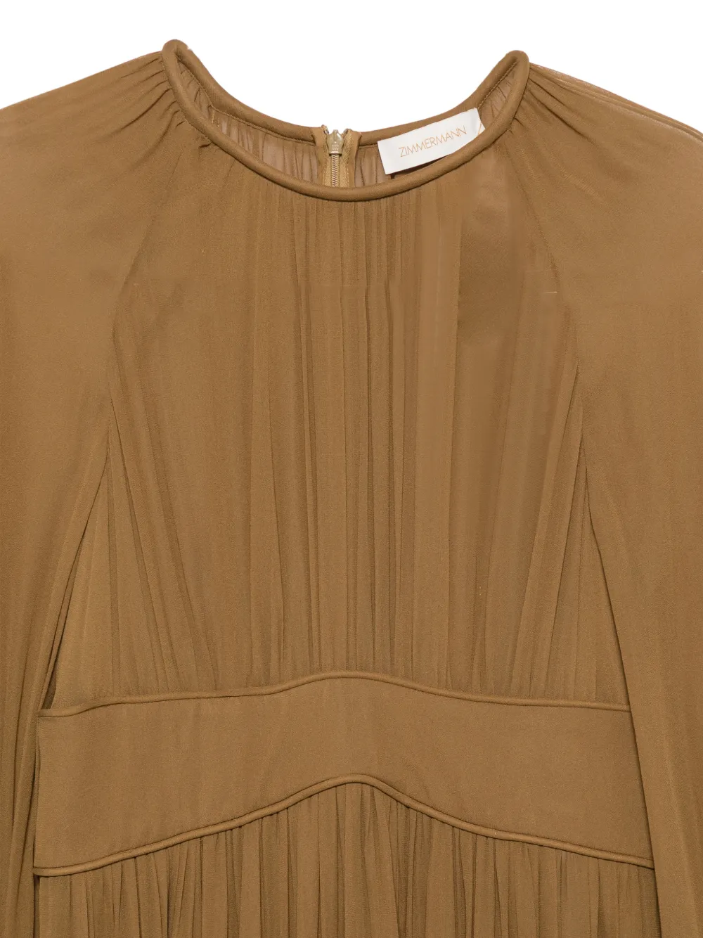 ZIMMERMANN Carousel Billow maxi-jurk Bruin