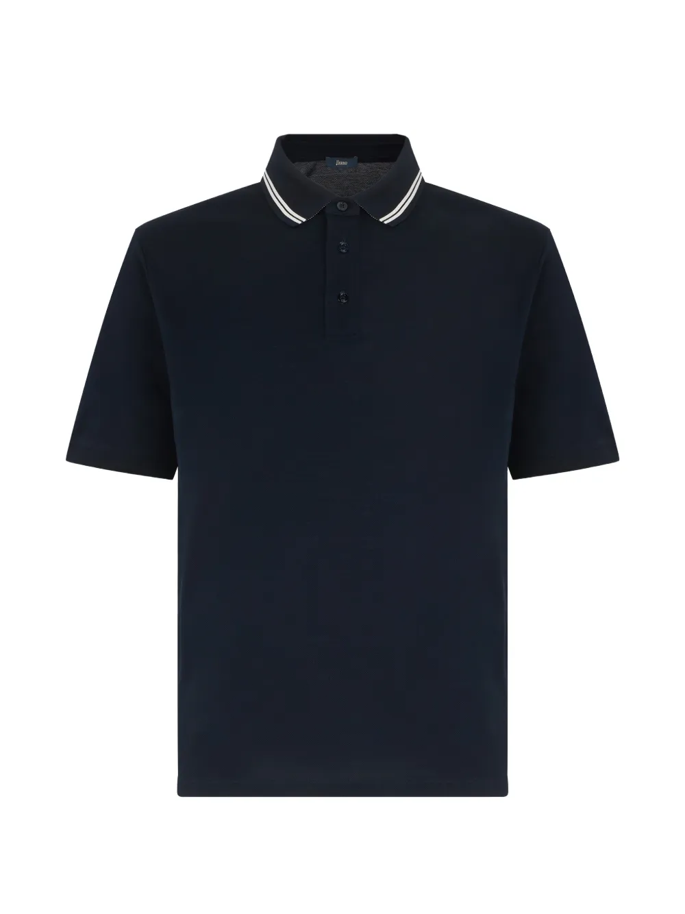 Herno tipping-detail polo shirt - Blu