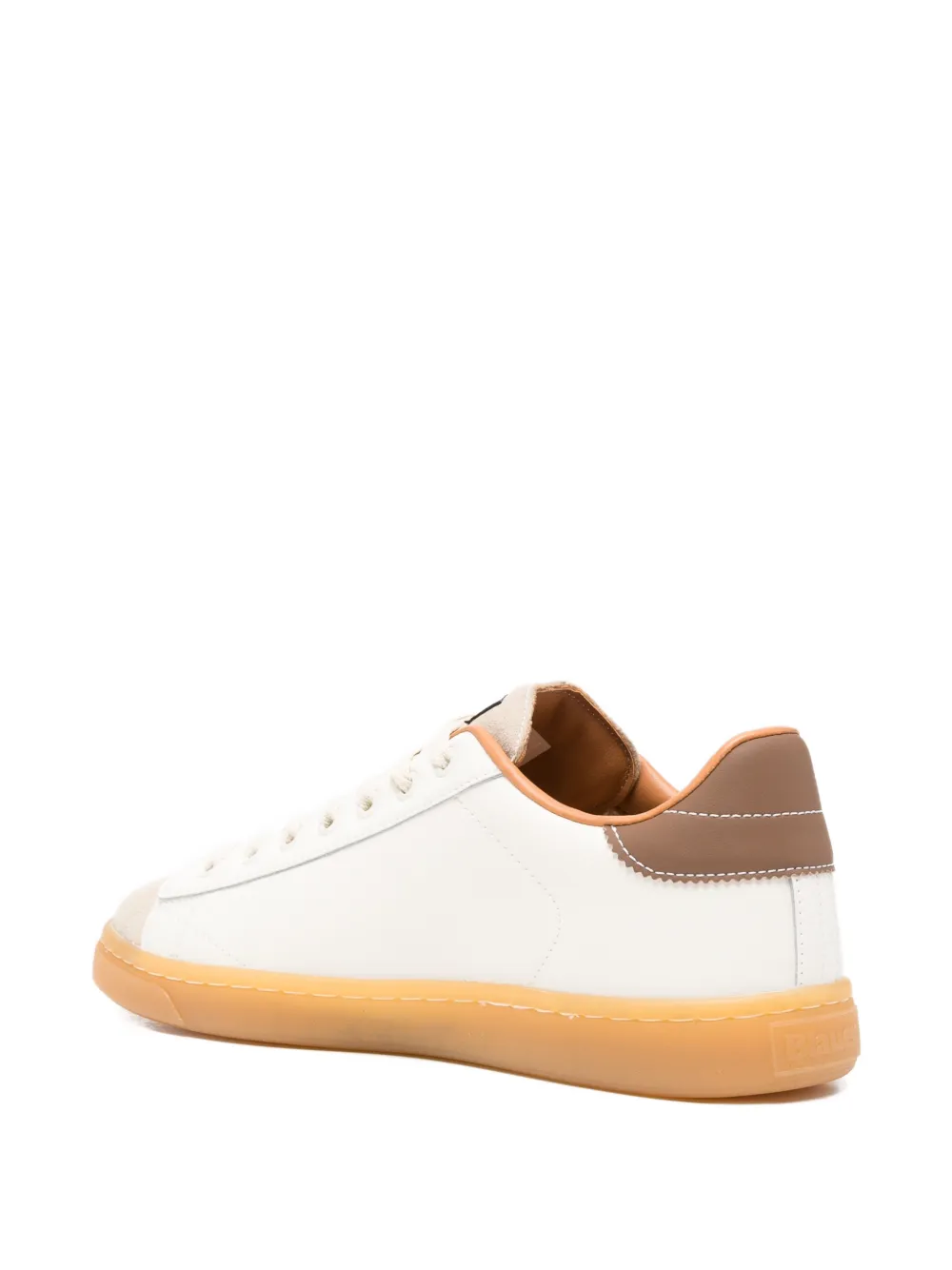 Blauer Sneakers met logoprint Beige