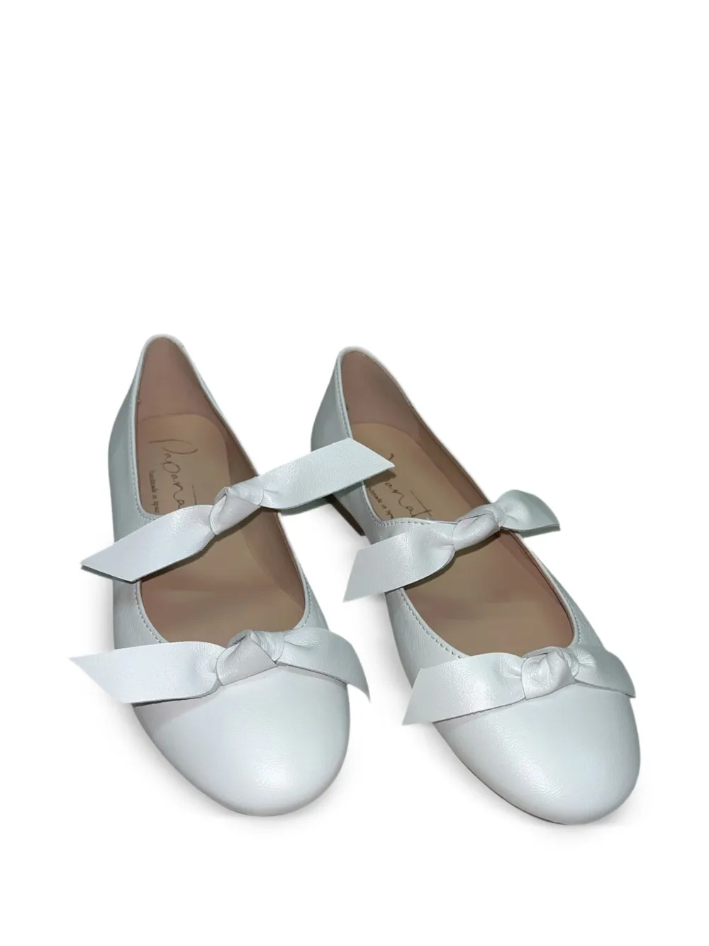 Eli1957 bow-detail pearlescent ballet flats Wit