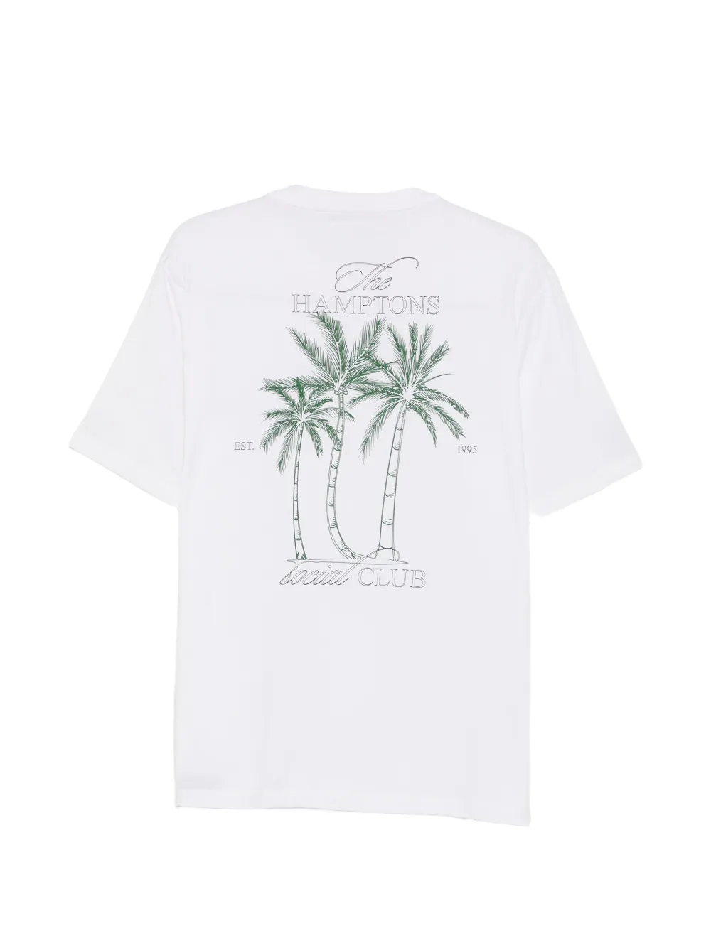 Low Brand Club T-shirt met grafische print Wit