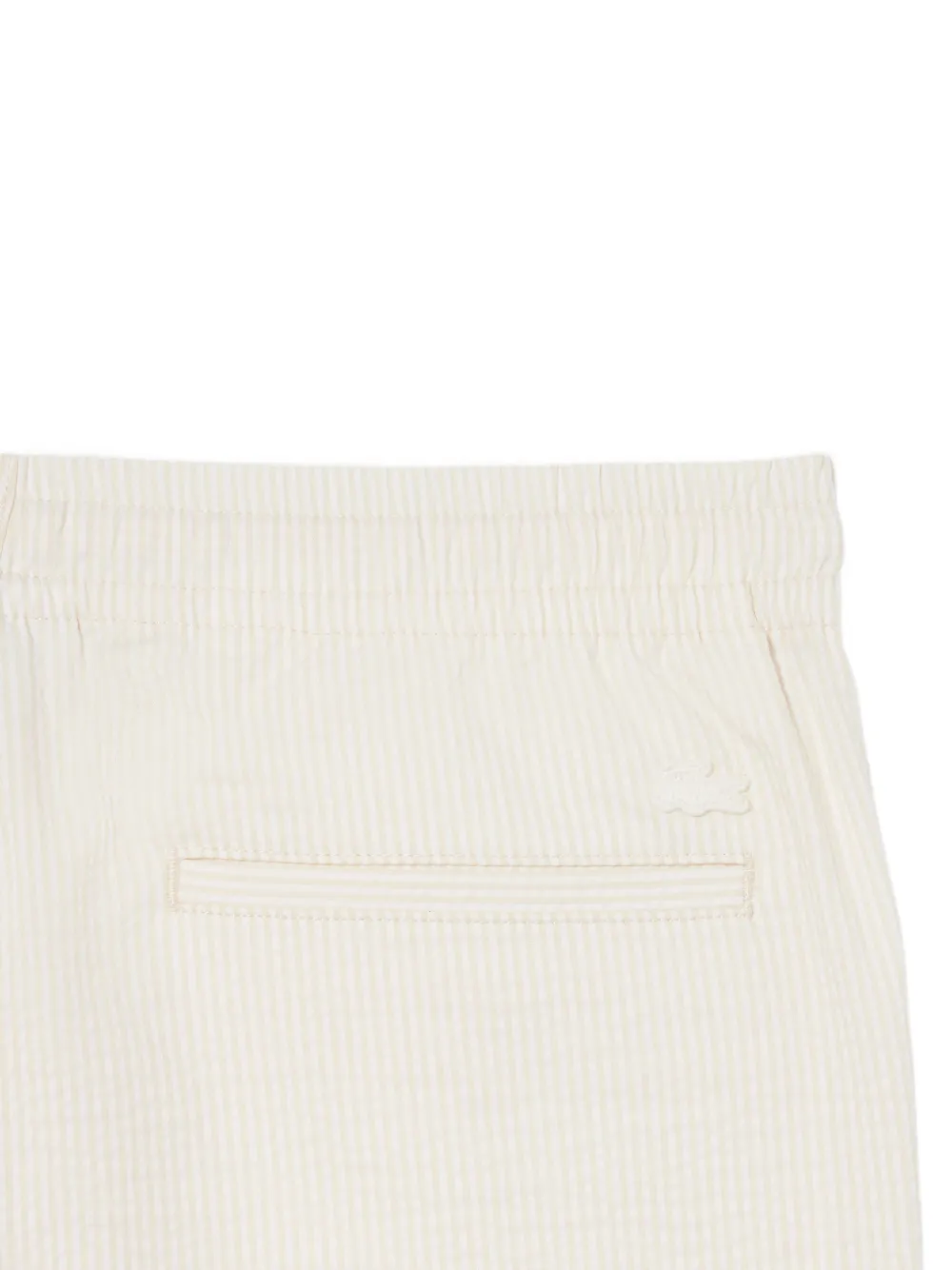 Lacoste Gestreepte shorts Beige