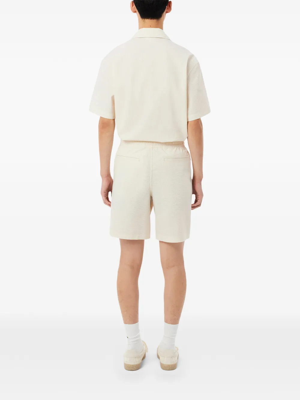 Lacoste Gestreepte shorts Beige