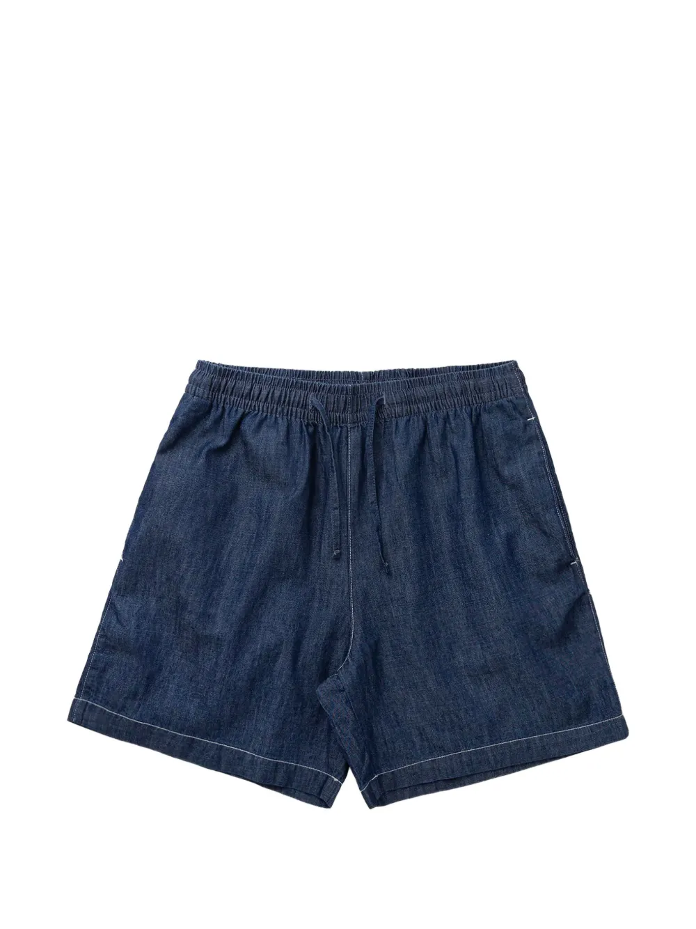 Lacoste drawstring-waist contrast-stitch shorts - Blau
