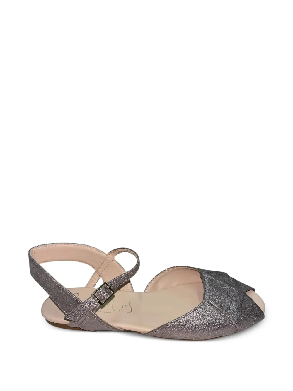 Eli1957 Metallic sandalen met gekruiste bandjes Zilver