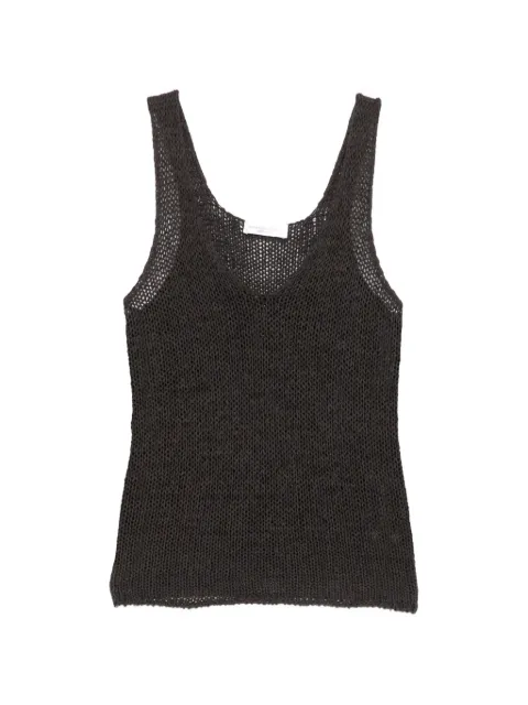 Roberto Collina open-knit V-neck top