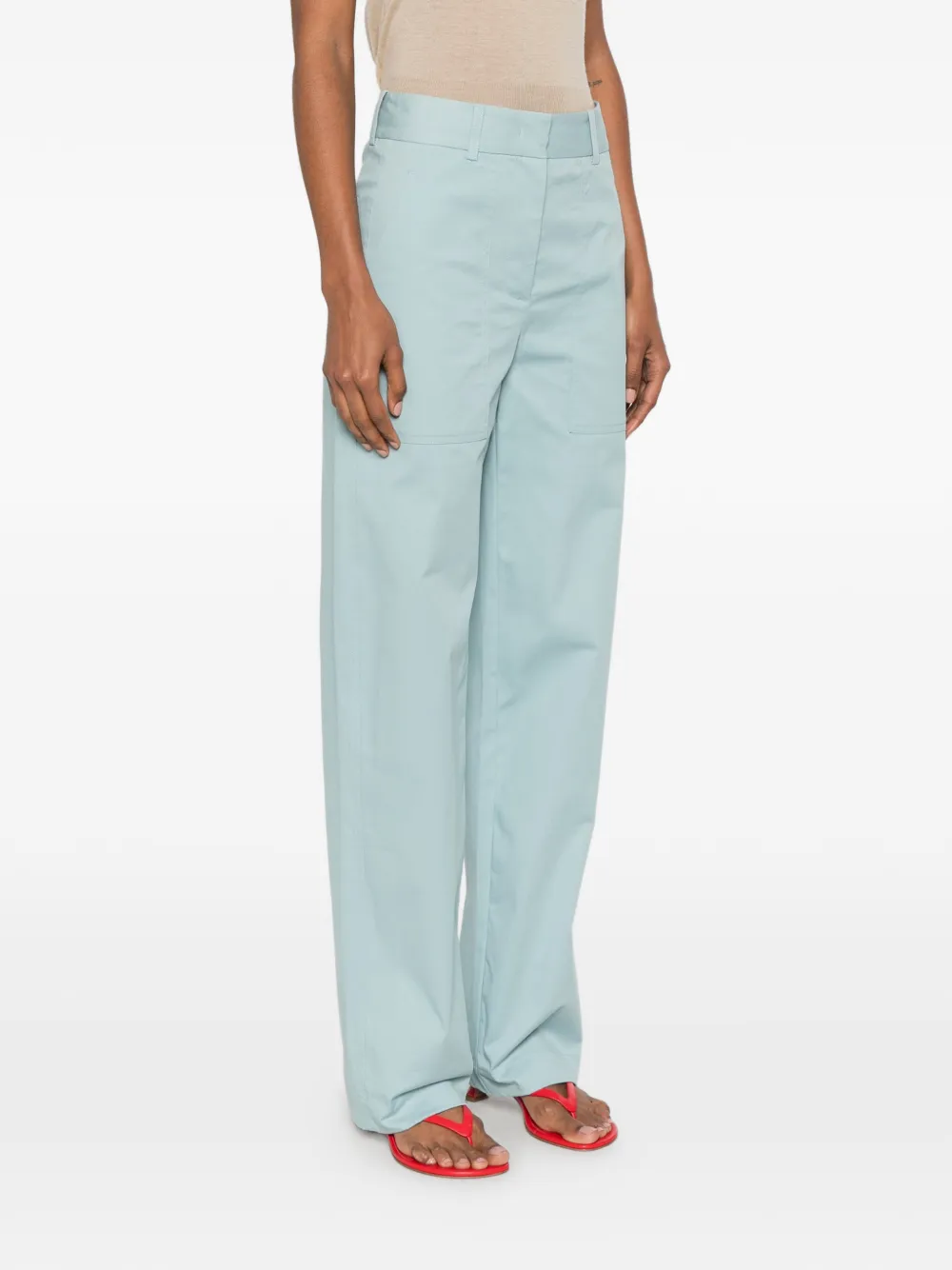 JOSEPH Jaber straight broek met opgestikte zak Blauw
