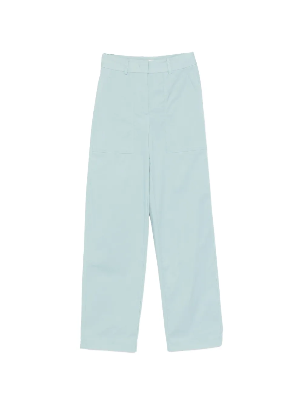 JOSEPH Jaber patch-pocket straight-leg trousers - Blu