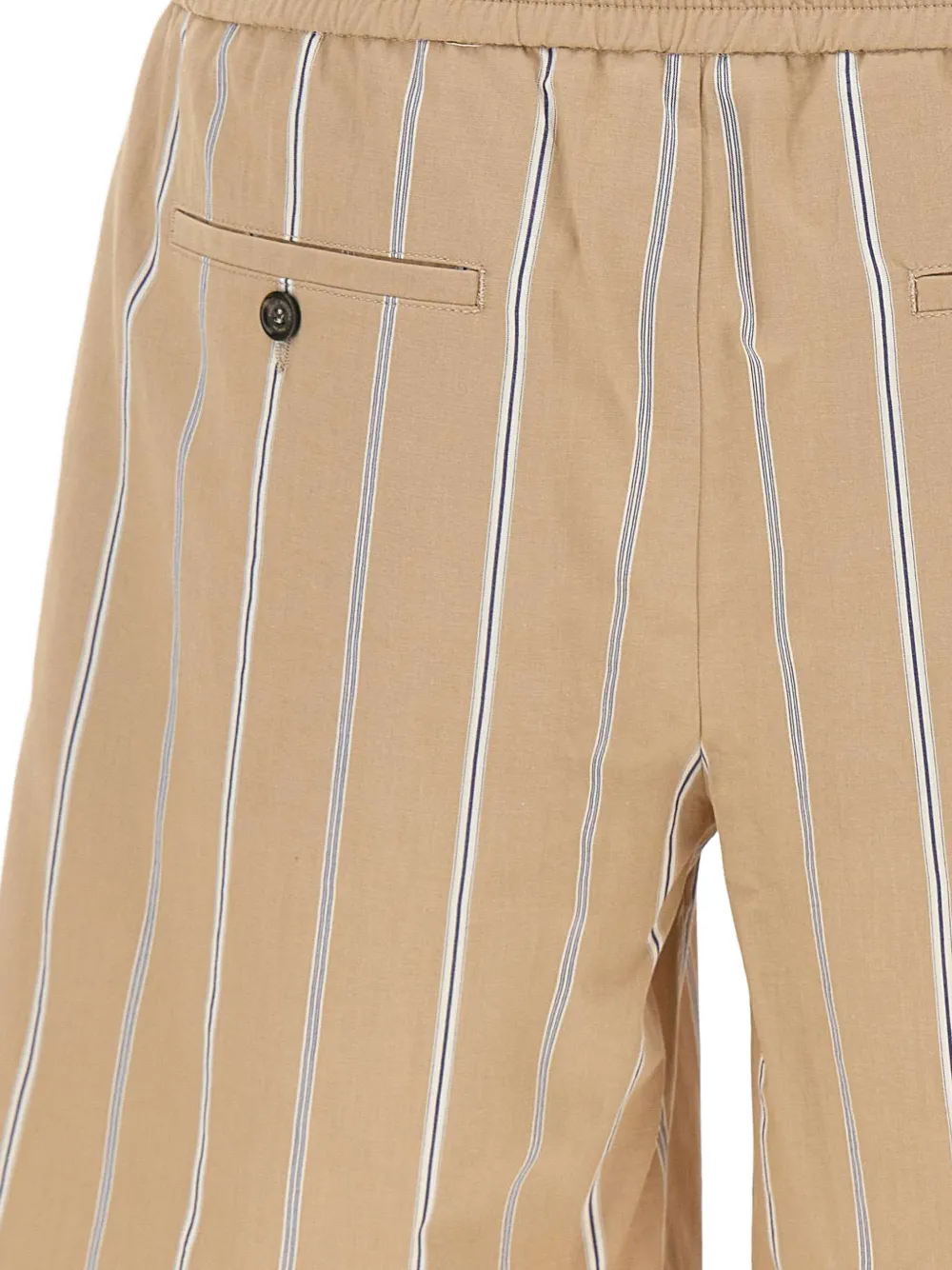 Paolo Pecora Gestreepte shorts Beige