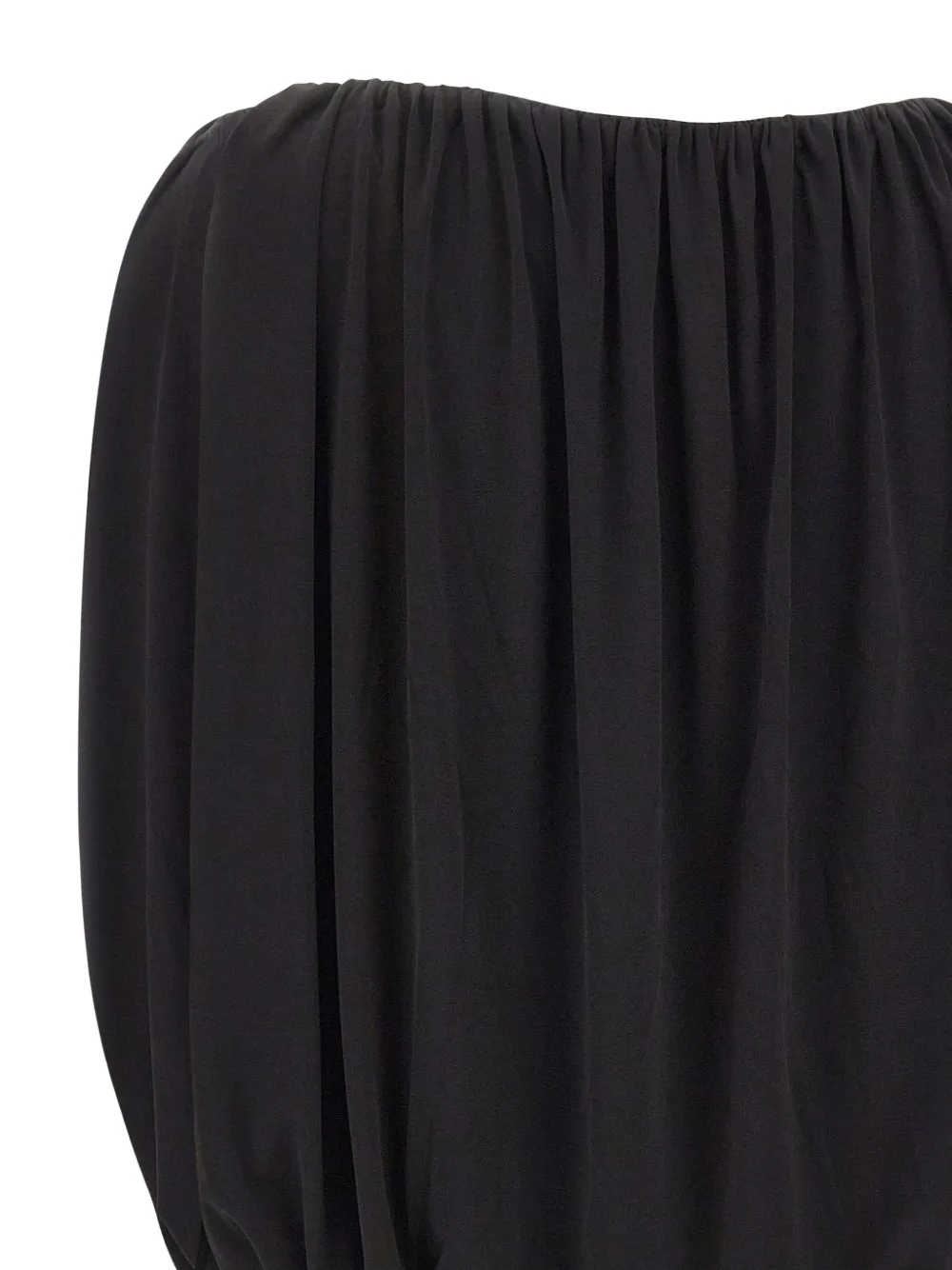 Vince Blouse met ballonsilhouet Zwart