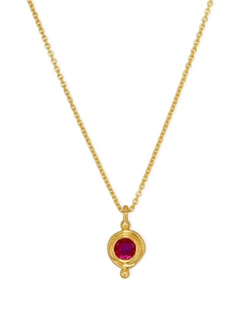 Ottoman Hands July Ruby Birthstone necklace