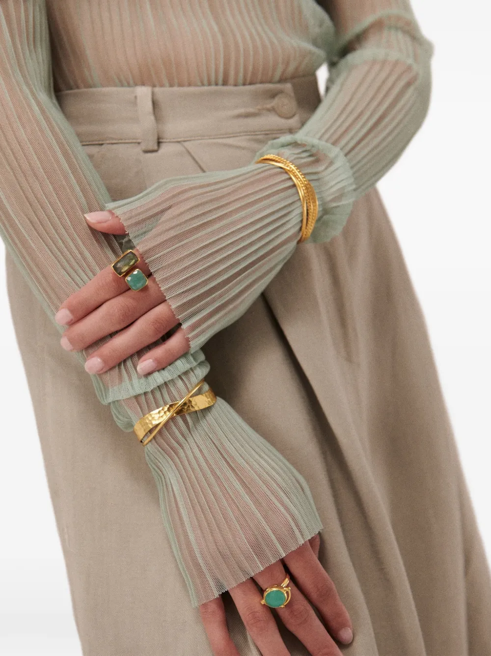  Ottoman Hands Pulsera Evenness - Dorado 