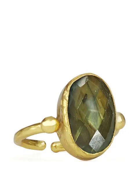 Ottoman Hands anillo Aurelia con labradirito