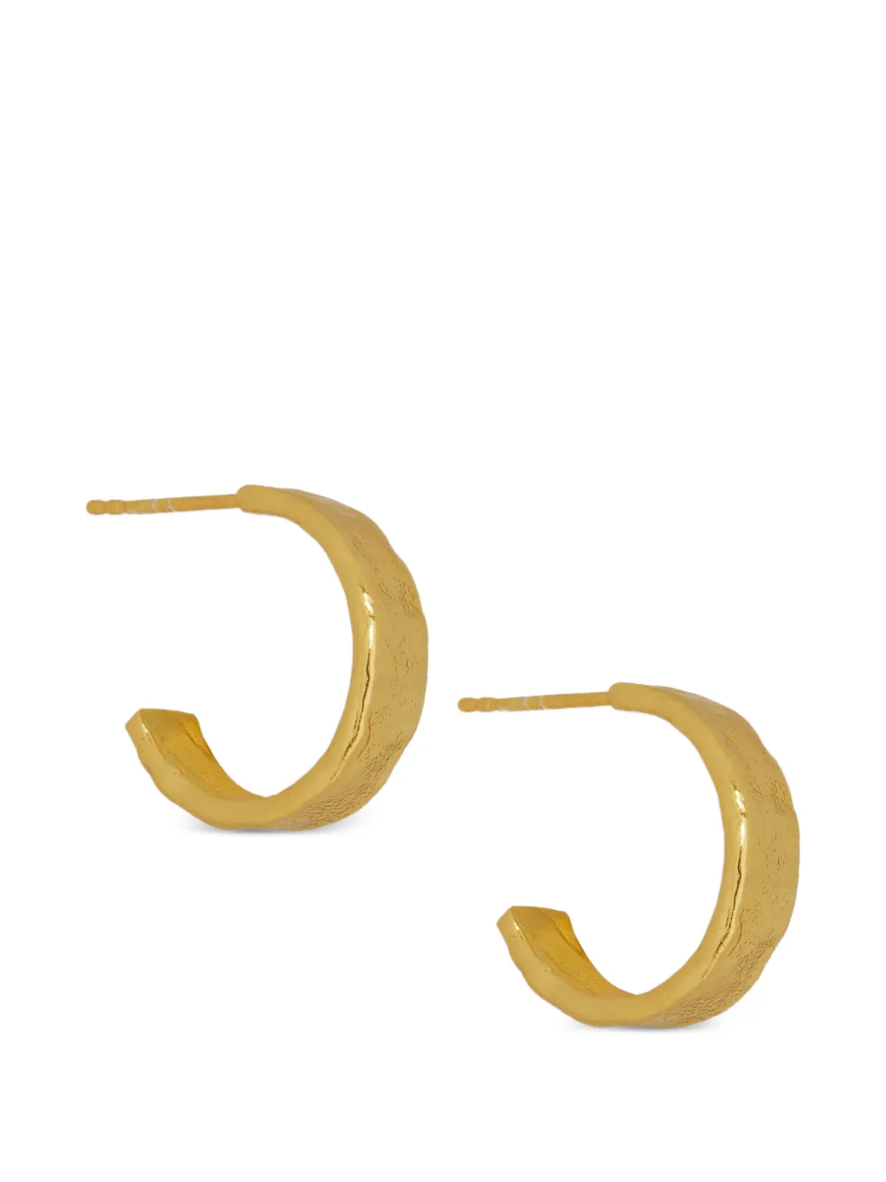 Ottoman Hands Dela textured hoop earrings · One Size