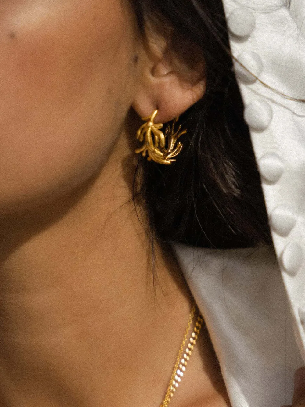  Ottoman Hands Pendientes De Aro Zephyr - Dorado 