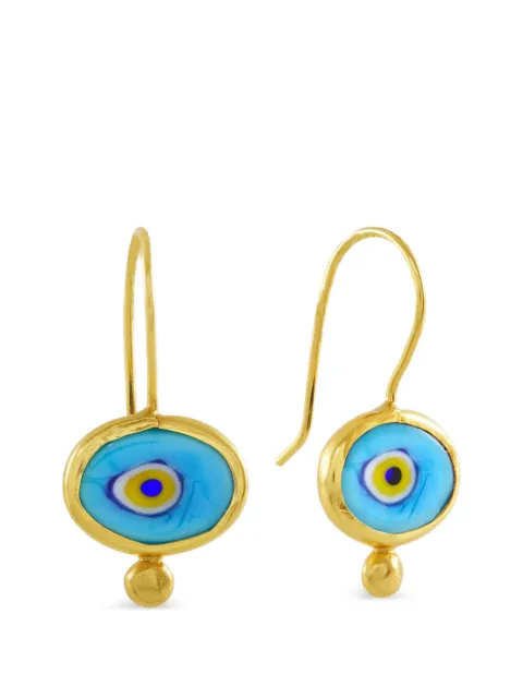 Ottoman Hands Alara evil eye drop earrings