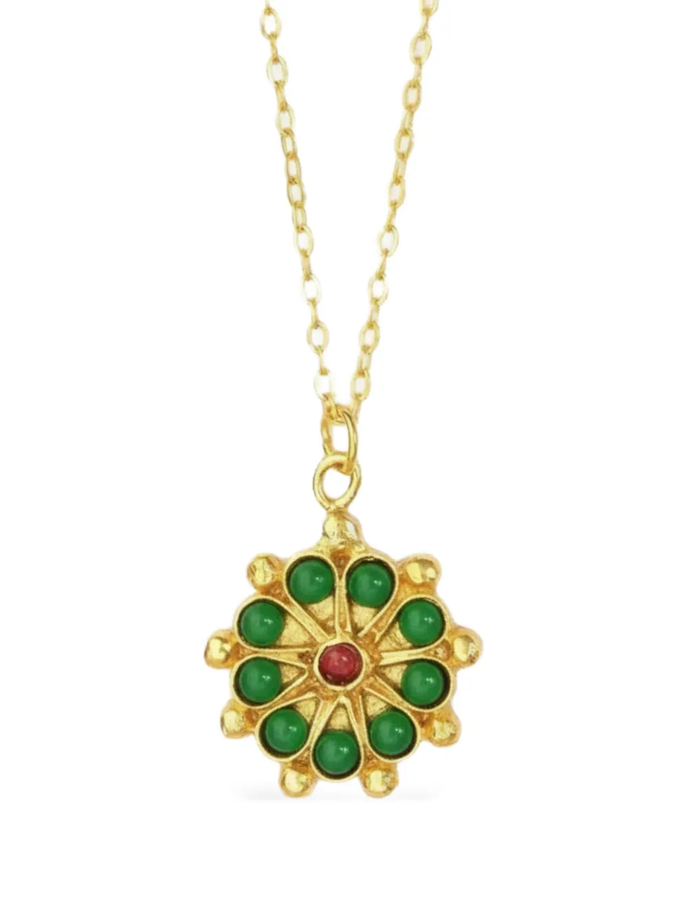 Ottoman Hands Collana Marigold con perline - Oro