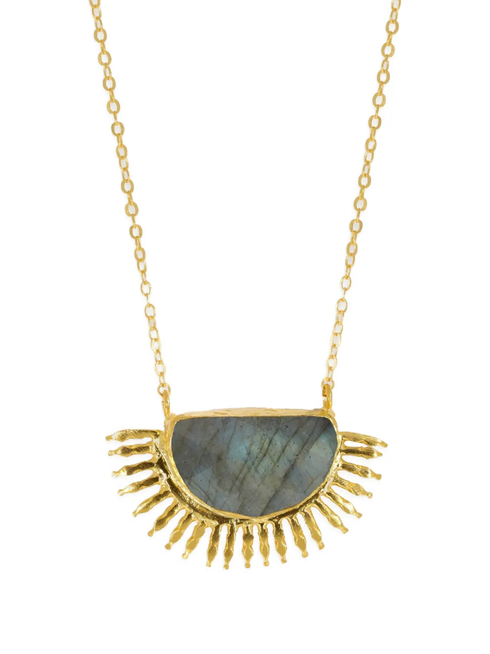 Ottoman Hands Collana con pendente Sunrise con labradorite - Oro