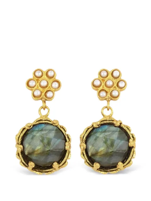 Ottoman Hands aretes Estatira con labradorita