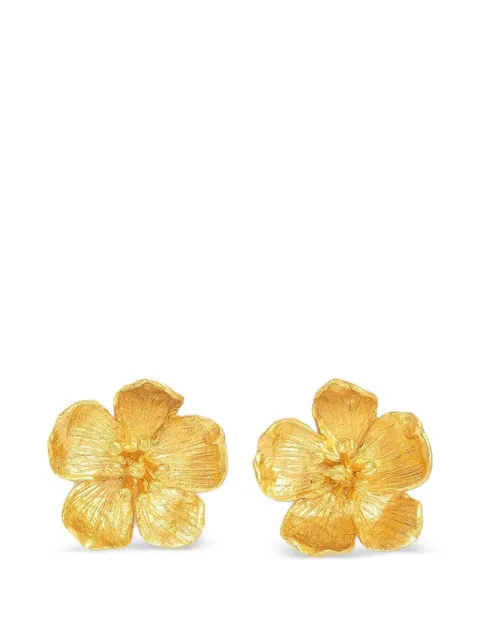 Ottoman Hands Buttercup Gold Flower stud earrings