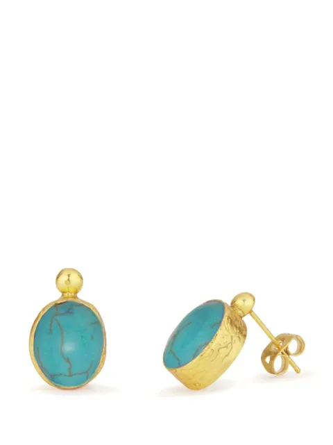Ottoman Hands aretes Aurelia con turquesa