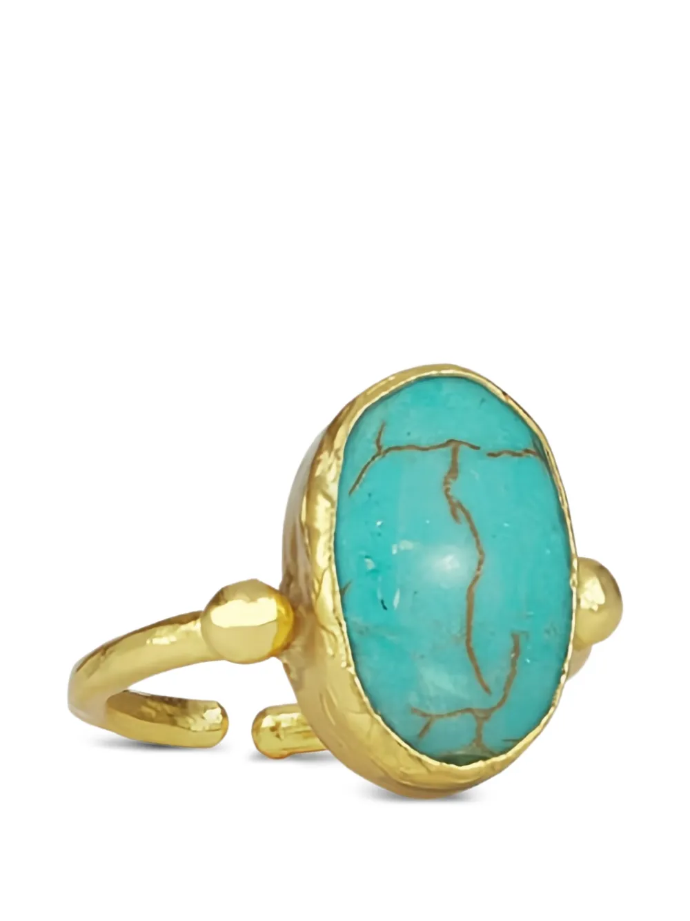 Ottoman Hands Aurelia turquoise cocktail ring - Oro