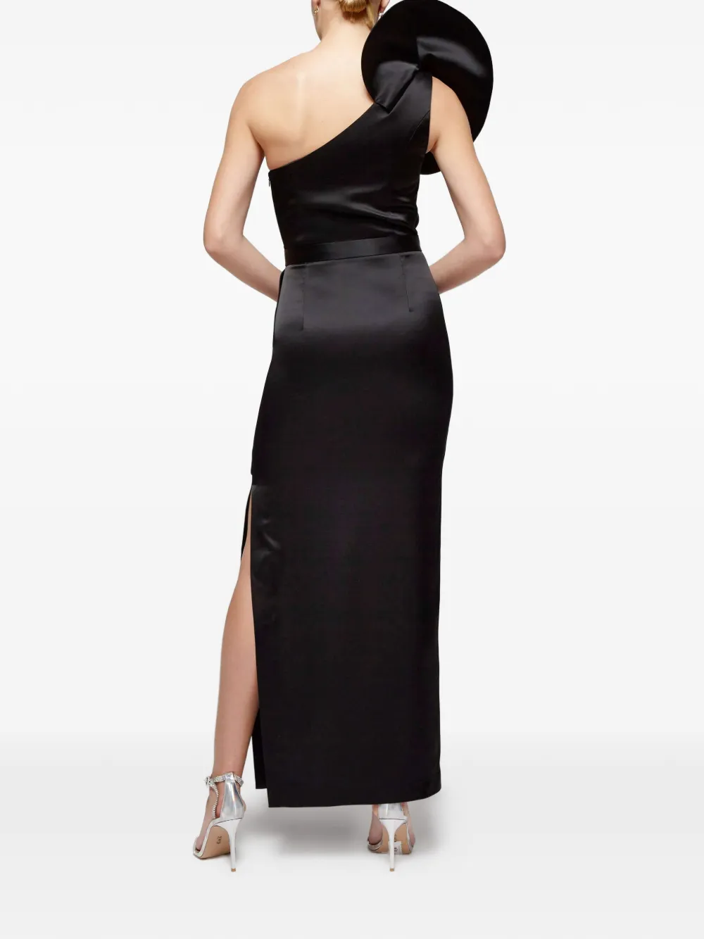 Catalina Venezia maxi-jurk Zwart