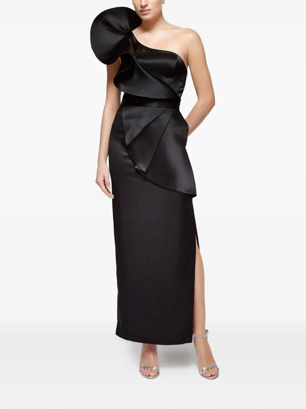 Catalina Venezia maxi-jurk Zwart