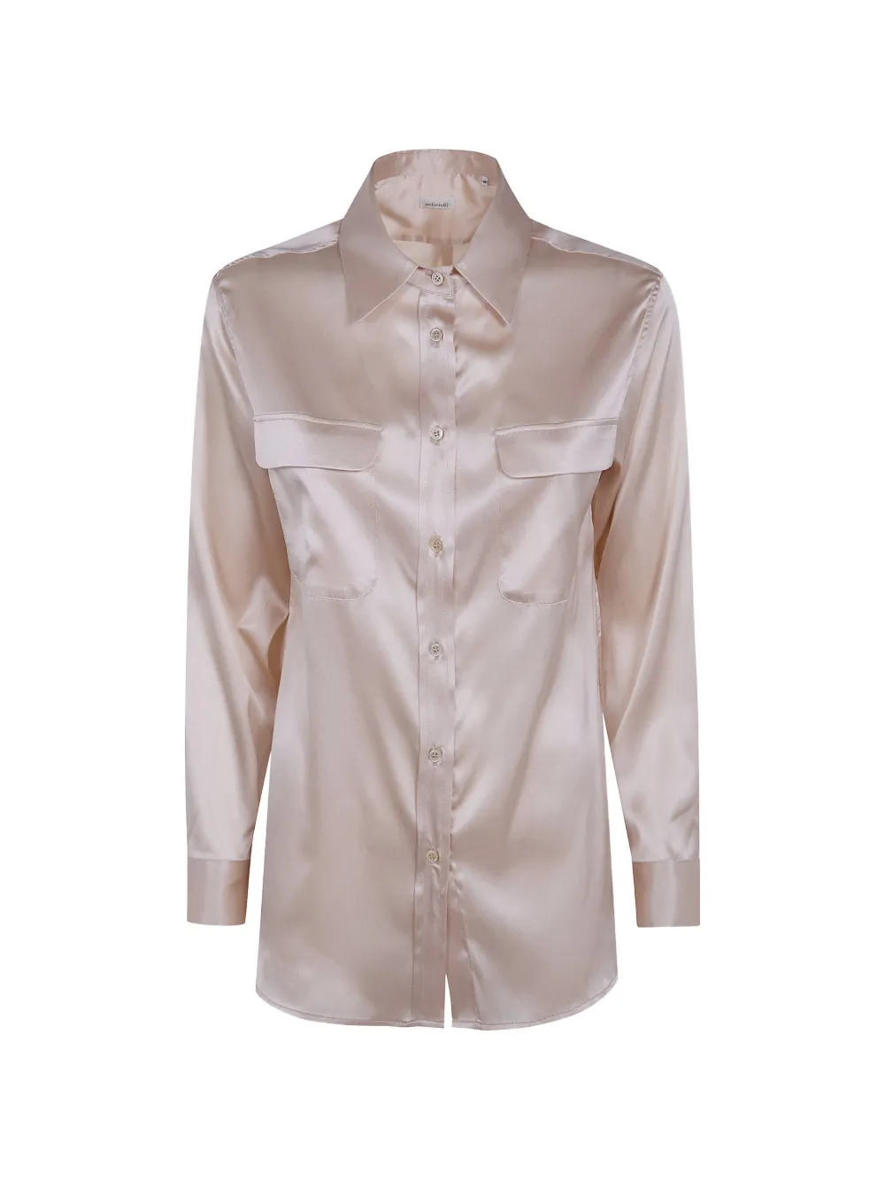 ARCHIVIO 67 flap-pocket silk shirt - Toni neutri