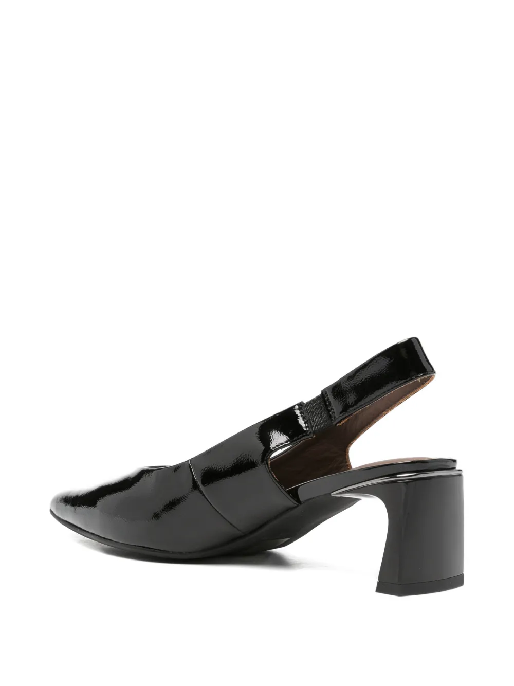 SERGIO MORETTI FIRENZE Slingback pumps met gelakte afwerking Zwart