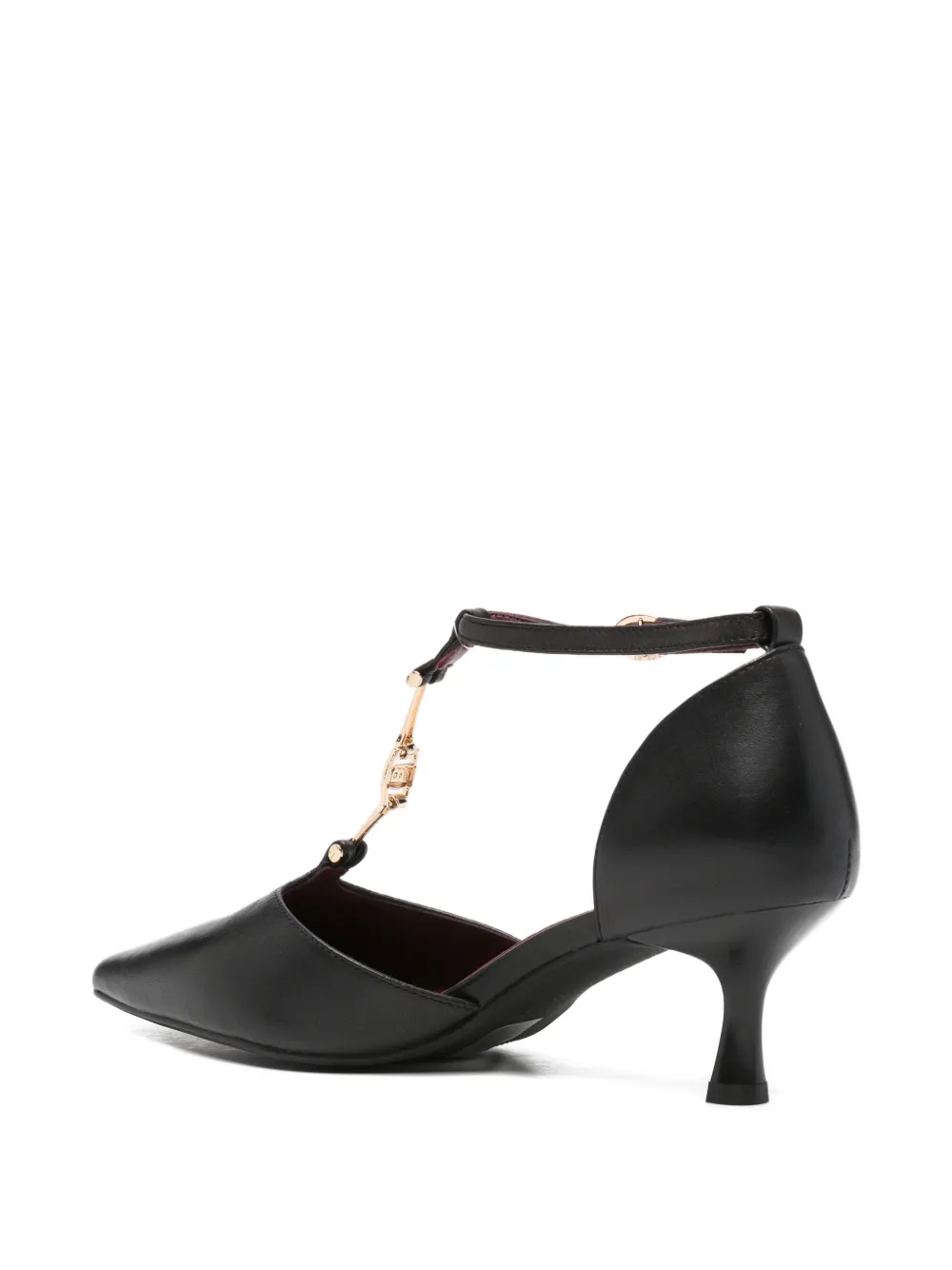 SERGIO MORETTI FIRENZE Pumps met puntige neus en T-bar Zwart