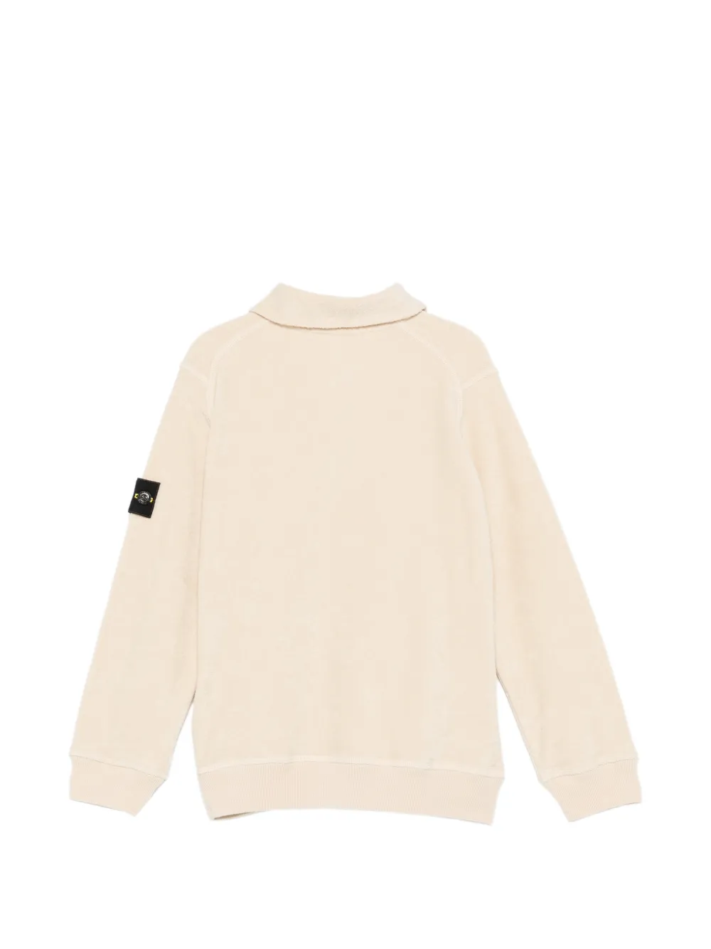 Stone Island Junior Poloshirt met logopatch Beige