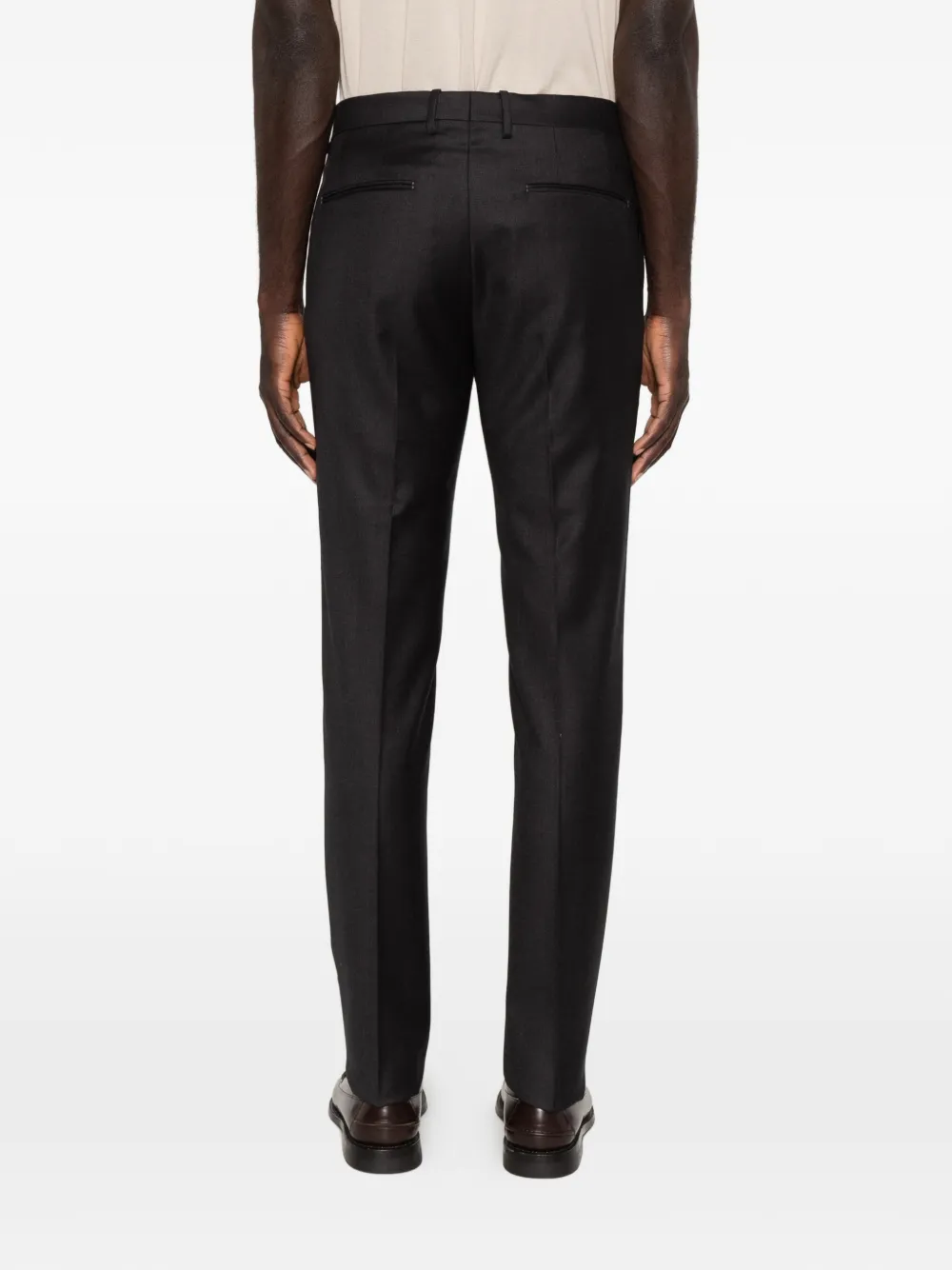 Tagliatore Broek met riemlussen en zak Grijs