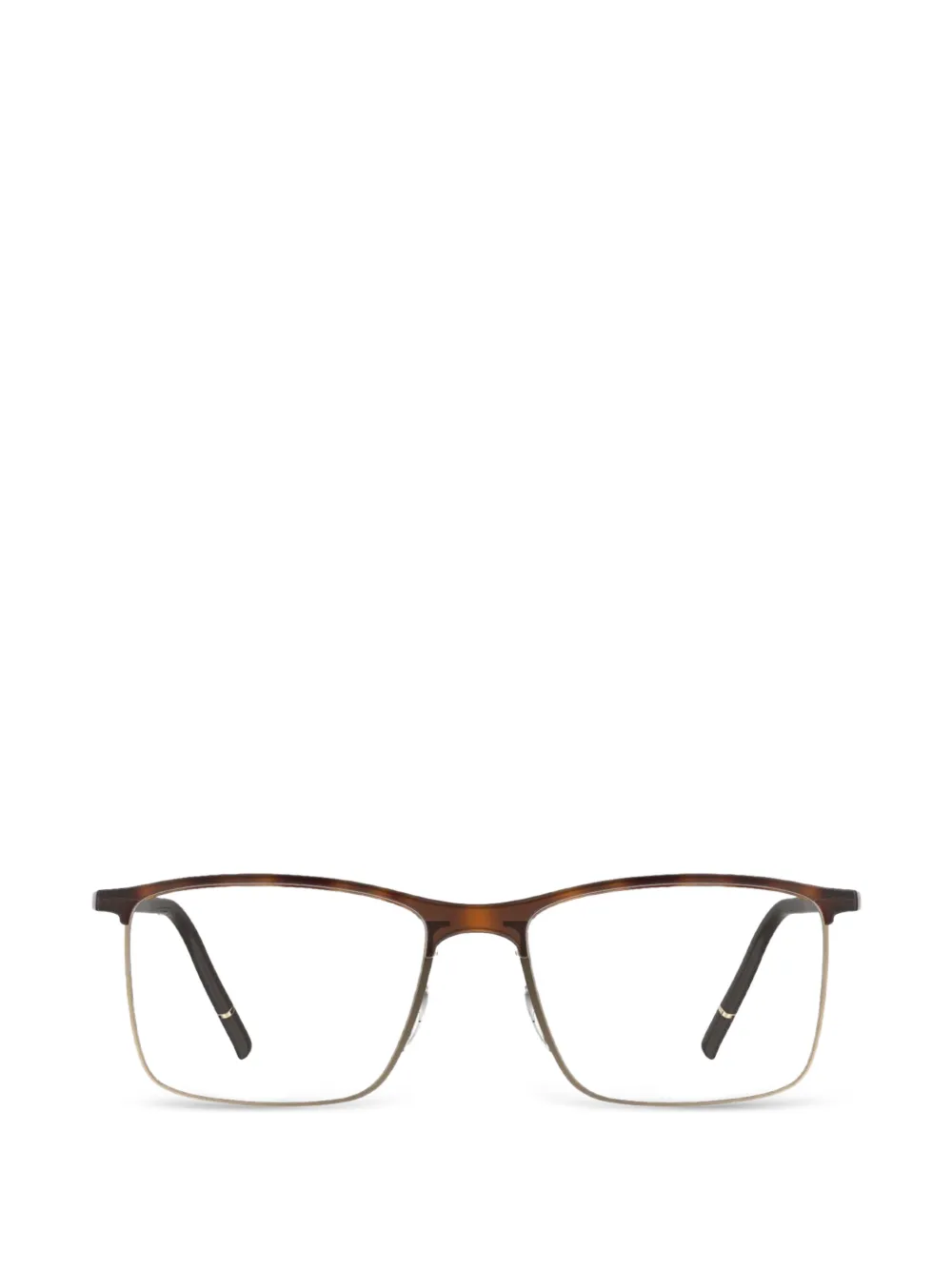 Silhouette Balanced Fusion rectangle-frame glasses - Braun