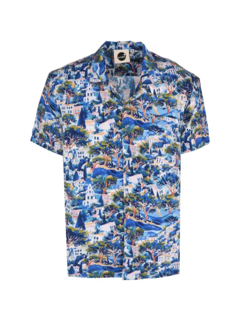 Boardies Ameliano graphic-print camp-collar shirt