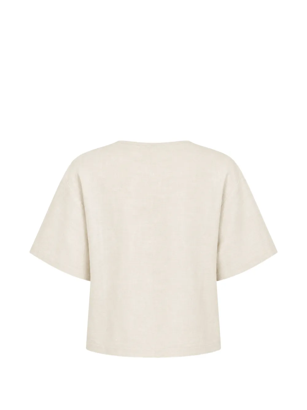 STAUD Ava bow-fastening blouse Beige