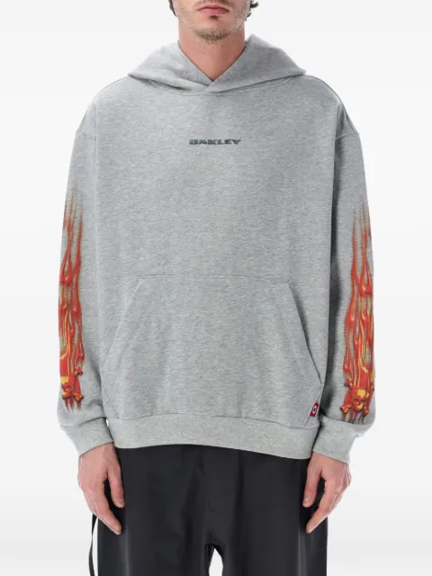 Oakley flame-print hoodie