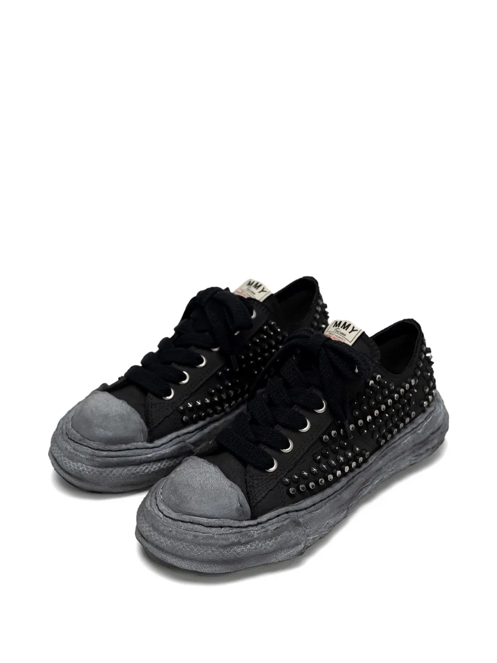 Maison MIHARA YASUHIRO stud-embellished sneakers Zwart