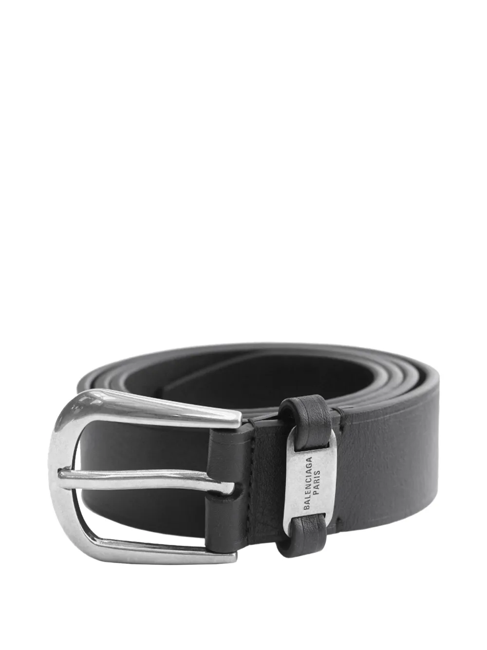 Balenciaga logo-plaque belt - Nero
